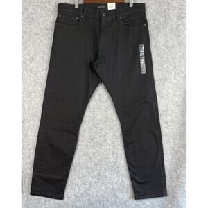 Lucky Brand 110 Slim Jeans Mens 38x32 Black Advanced Stretch Denim Casual NEW